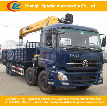 12t XCMG Dongfeng 8 * 4 Heavy Duty Crane Truck